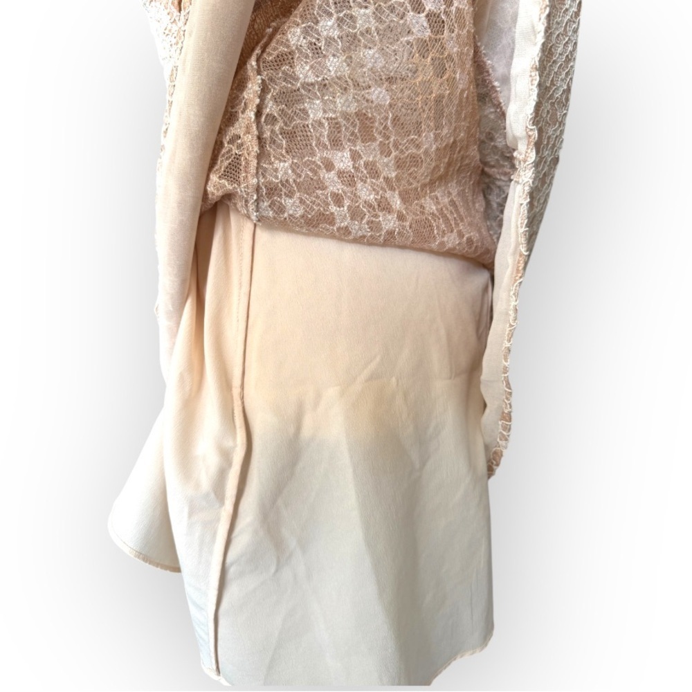 Sandro Peaches Pink Lace Sleeveless Dress Size 3 L (Flawed) - Picture 10 of 16